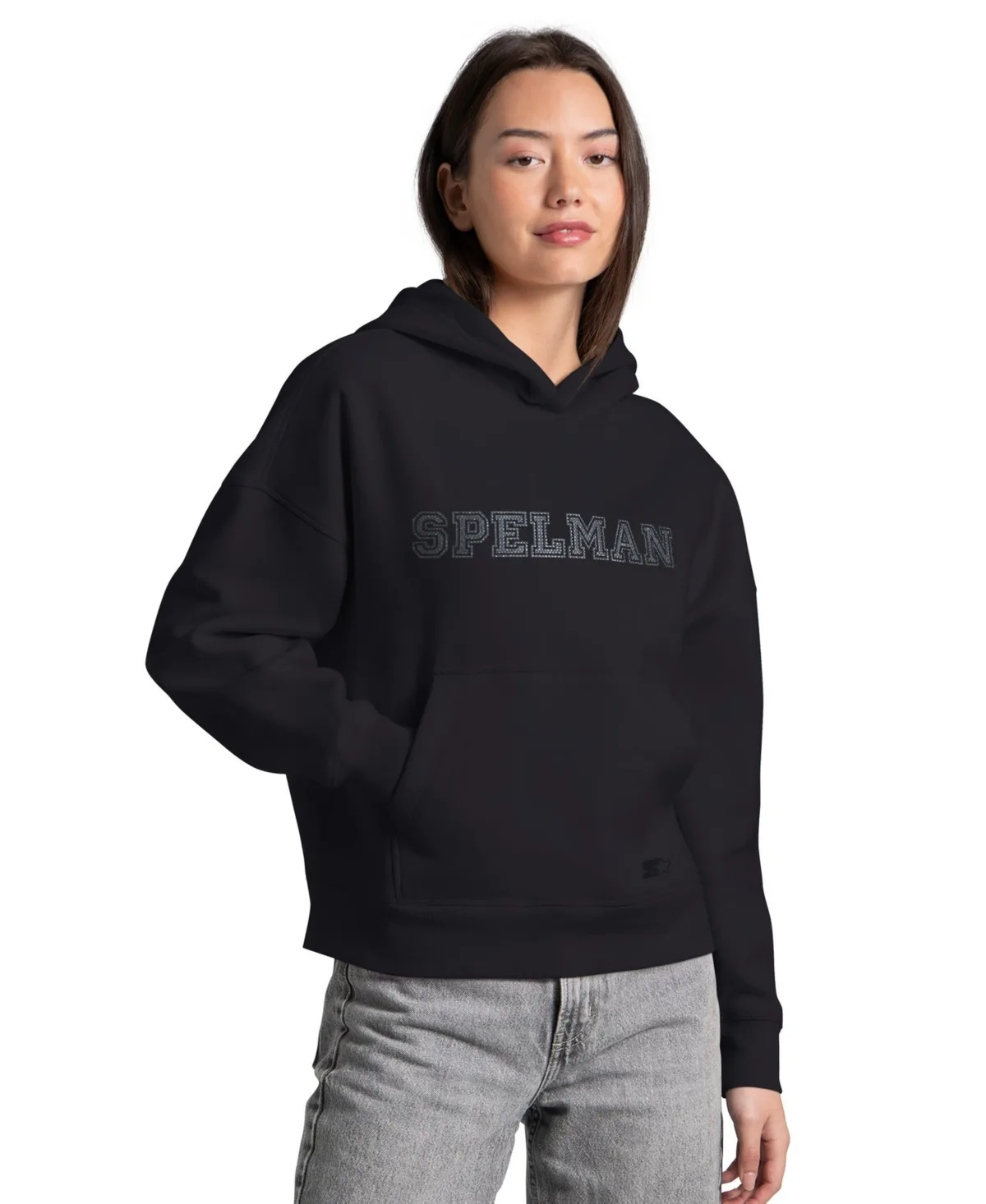 Spelman College Jaguars Relaxed Rhinestone Hoodie by Starter