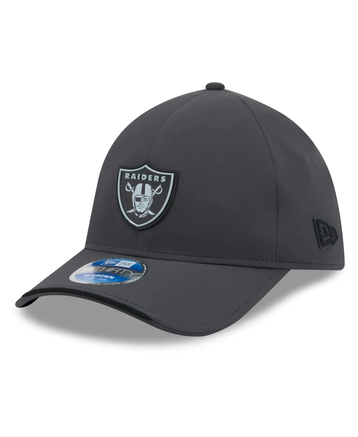 Las Vegas Raiders 2026 Sideline Cold Weather 39THIRTY M-Crown Stretch Hat by New Era