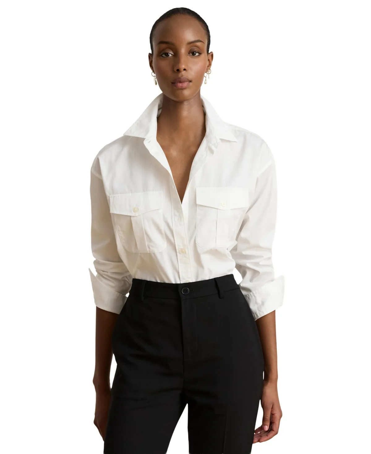 Lauren Ralph Lauren Long-Sleeve Button-Front Shirt by Ralph Lauren