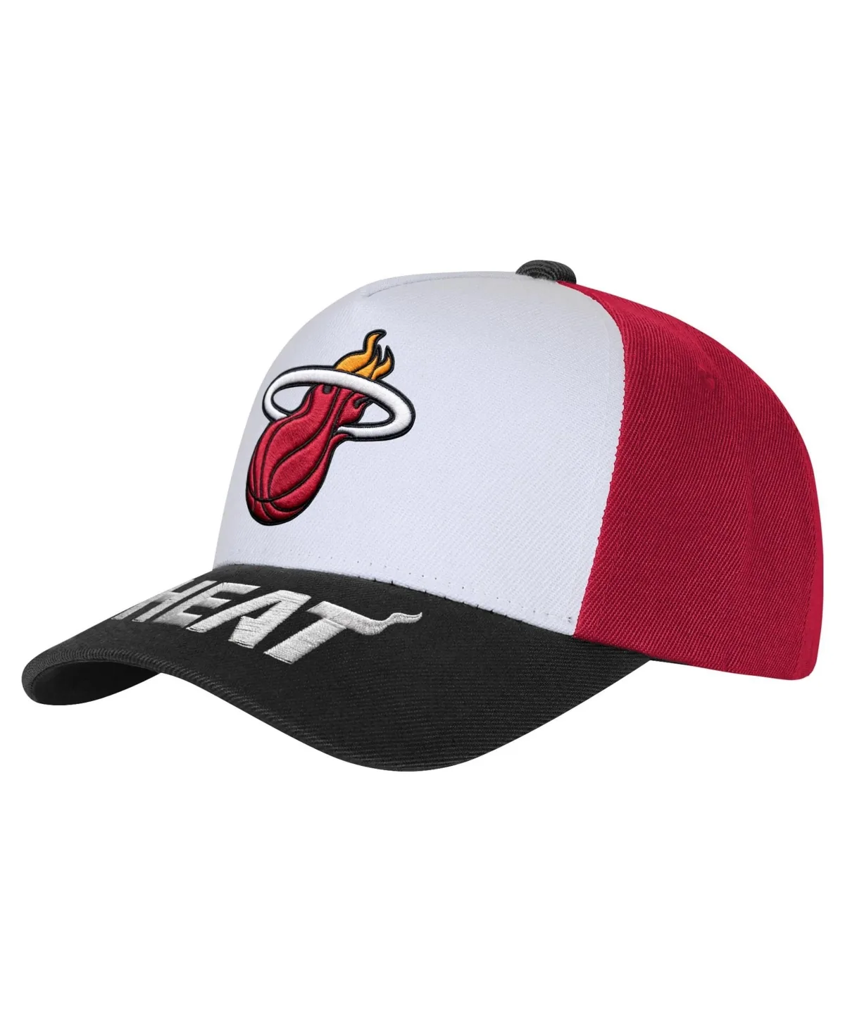 Miami Heat Logo Three Pro Pinch Pre-Curved Adjustable Hat by Outerstuff