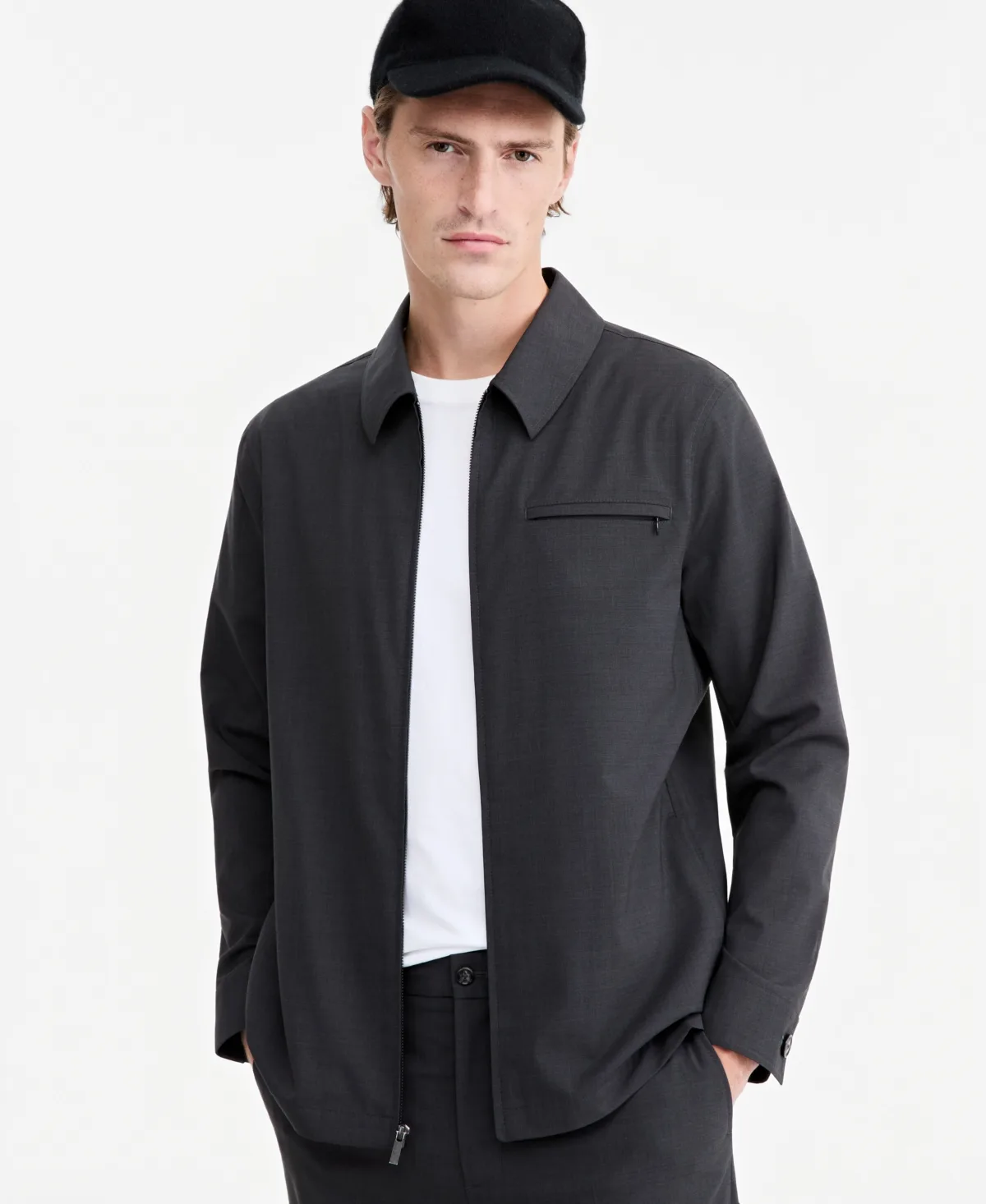 Tech Wool-Blend Shacket, Created for Macys by Alfani