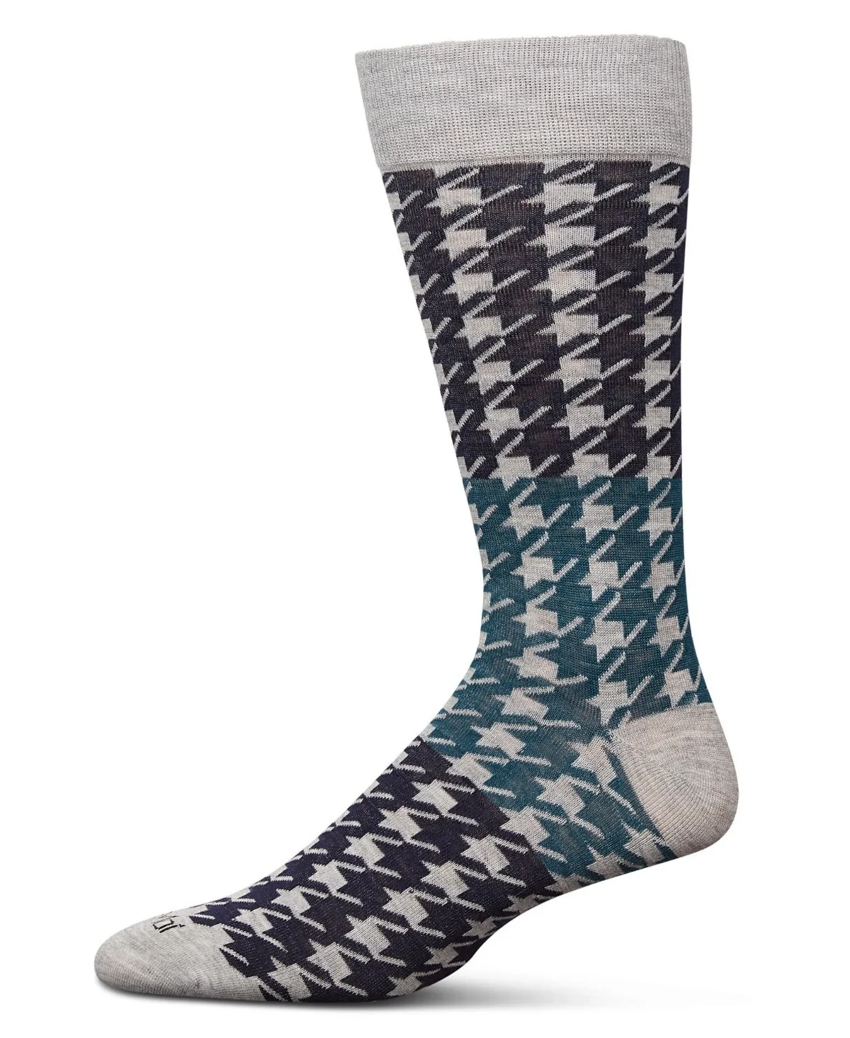 Houndstooth Dress Crew Socks by Memoi