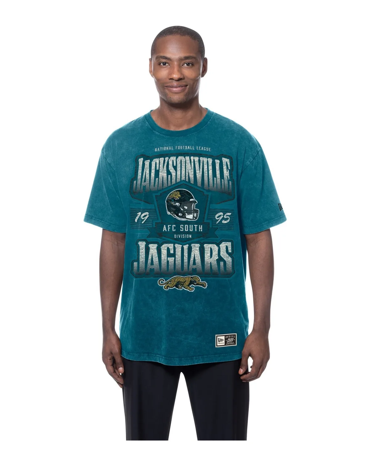 Jacksonville Jaguars Throwback Mineral Wash T-Shirt by New Era