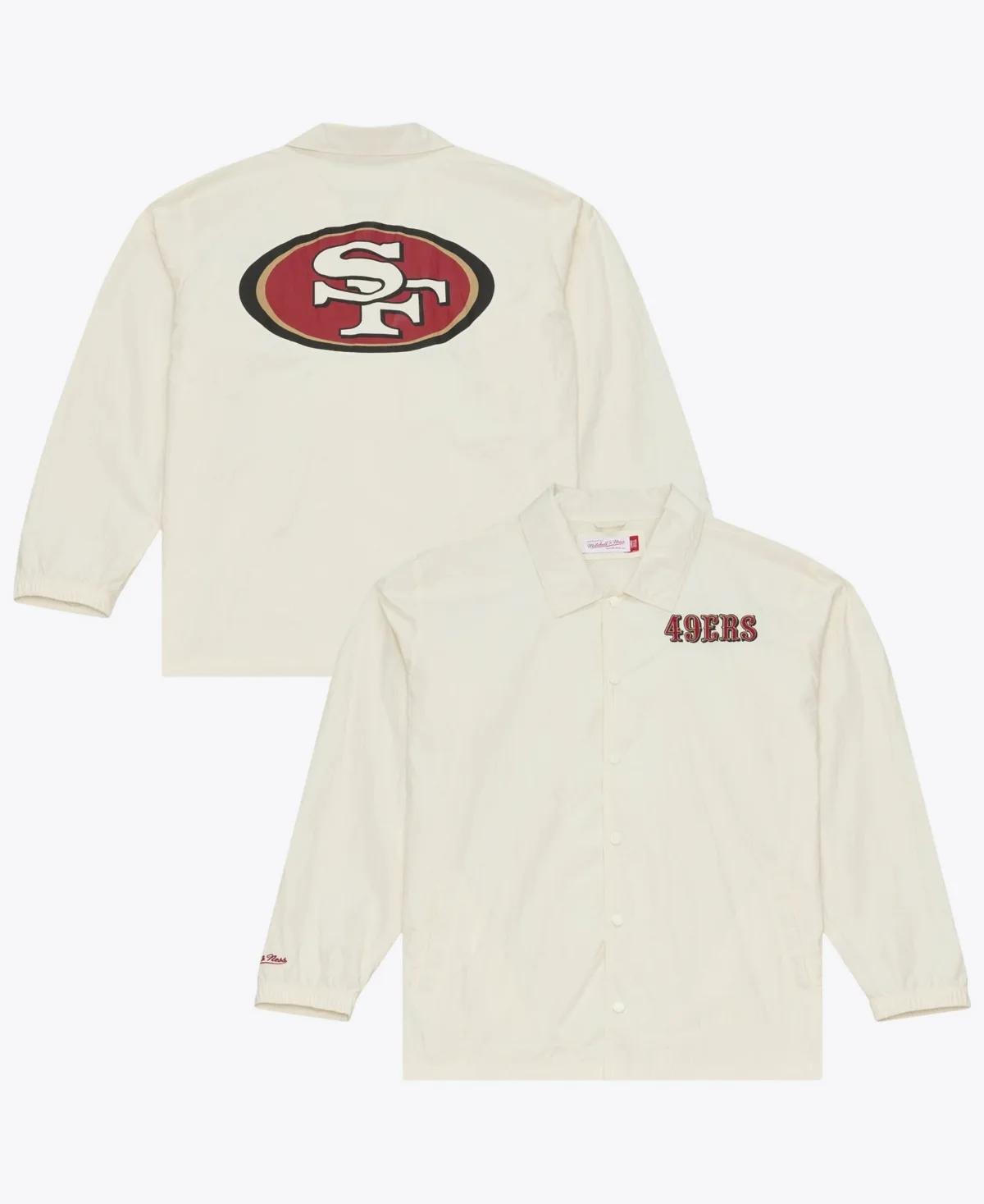 San Francisco 49ers Retro Roots Full-Snap Coaches Jacket by Mitchell & Ness
