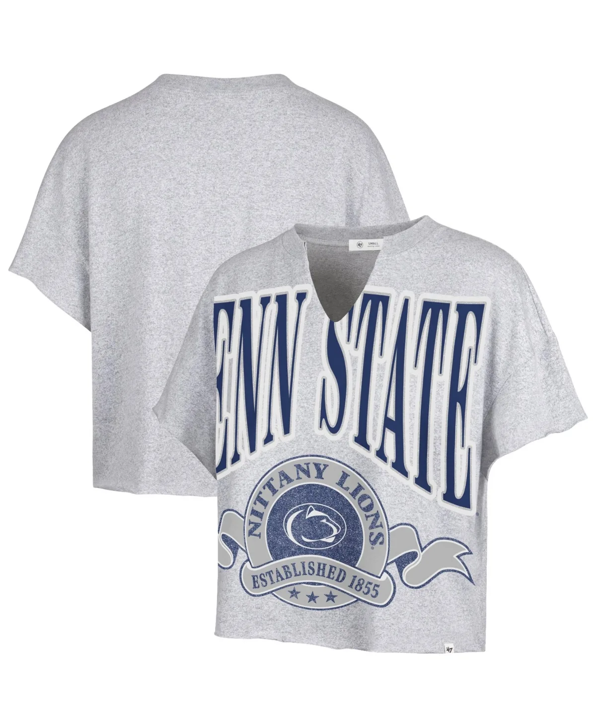 Penn State Nittany Lions Banners Out Oversized Notch-Neck T-Shirt by 47 Brand