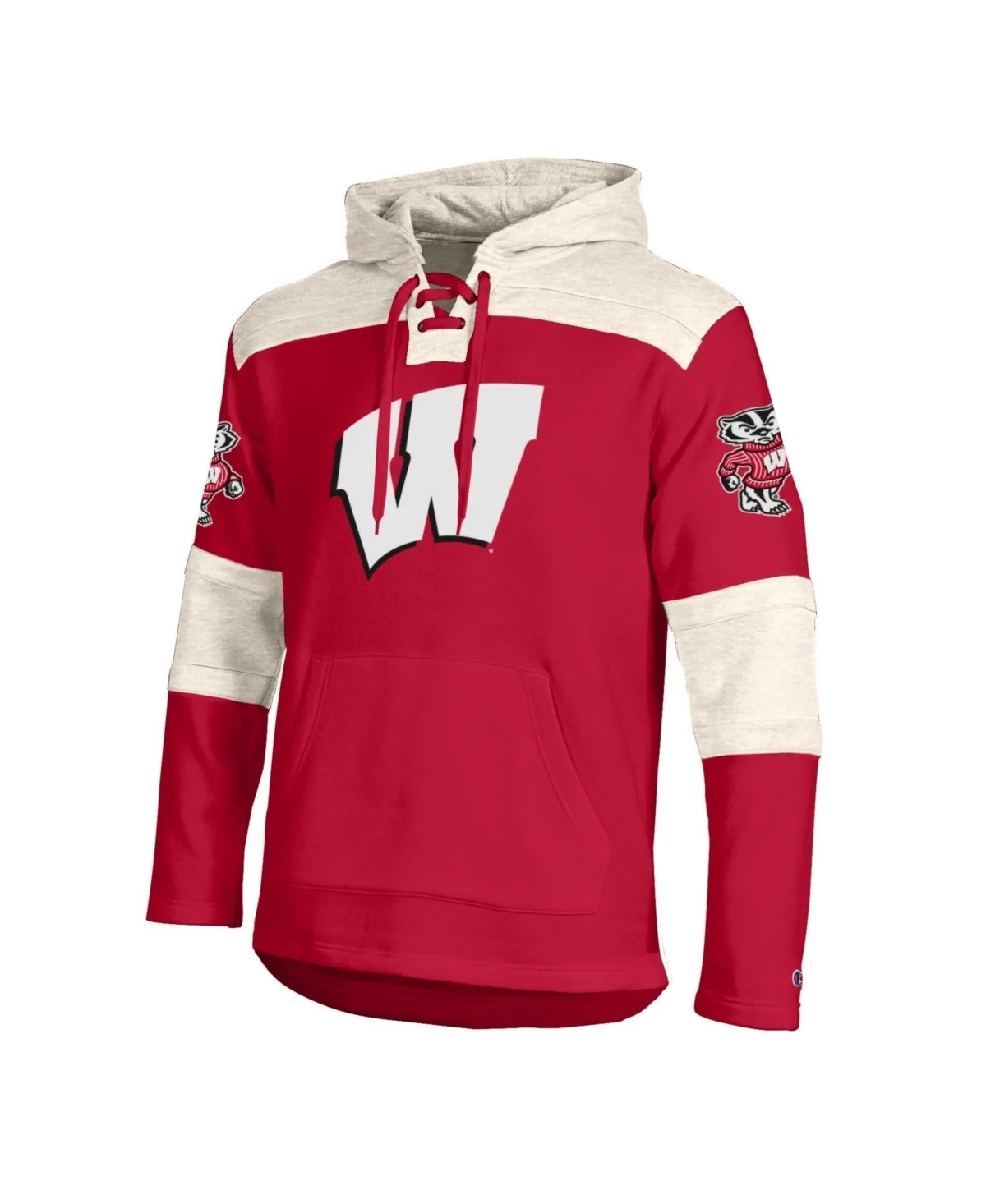 Wisconsin Badgers Lacer Fleece Hoodie by Champion