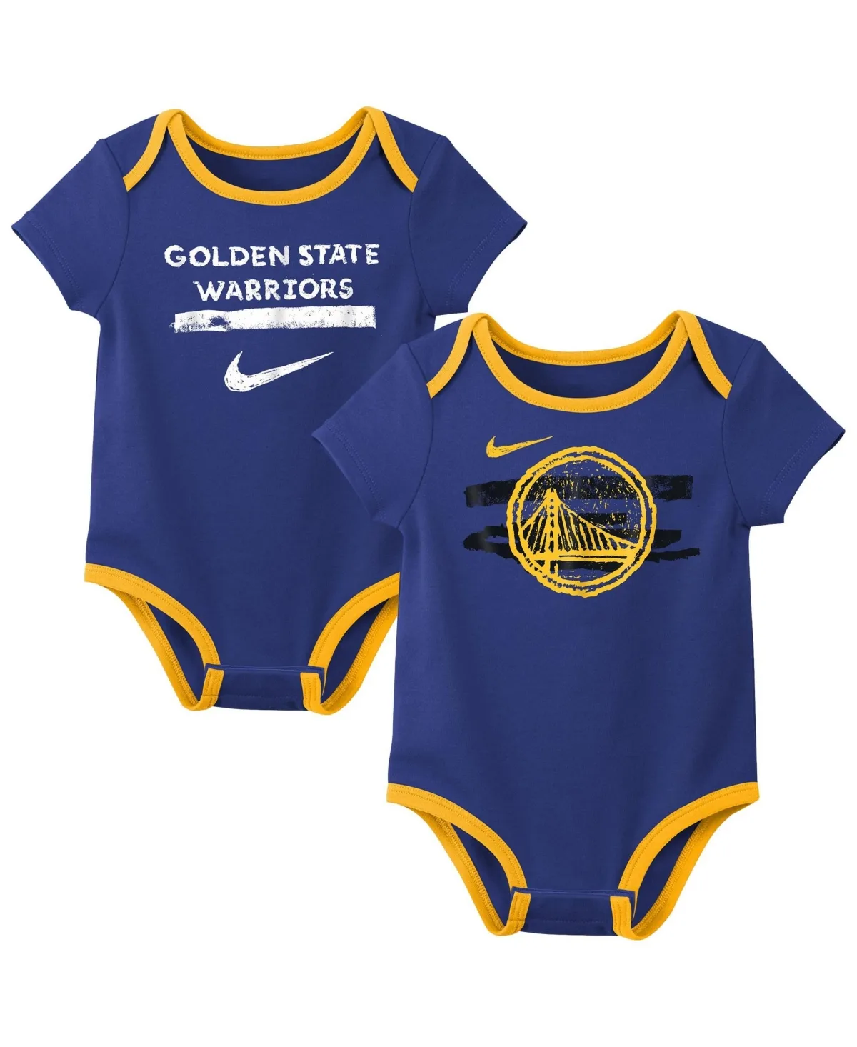 Golden State Warriors Courtside Premier 2-Pack Bodysuit Set by Nike