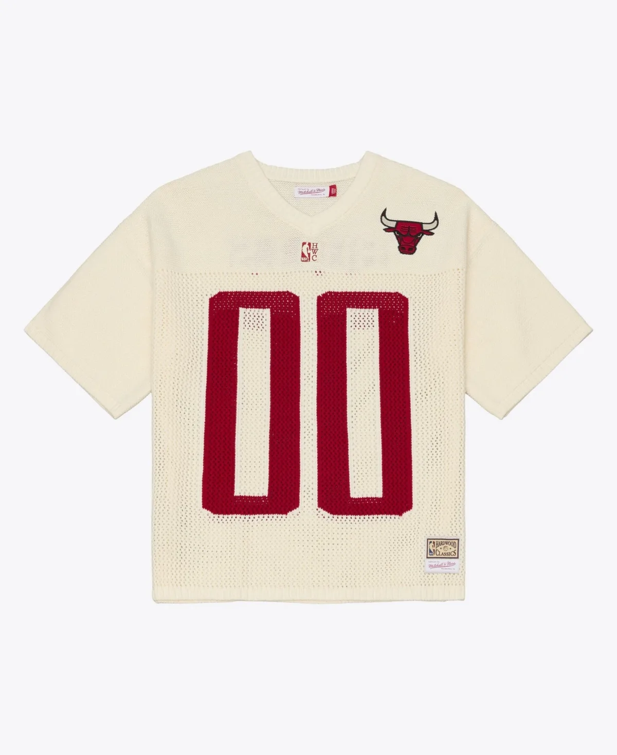 Chicago Bulls Hardwood Classics Retro Roots Short-Sleeve Sweater Jersey by Mitchell & Ness