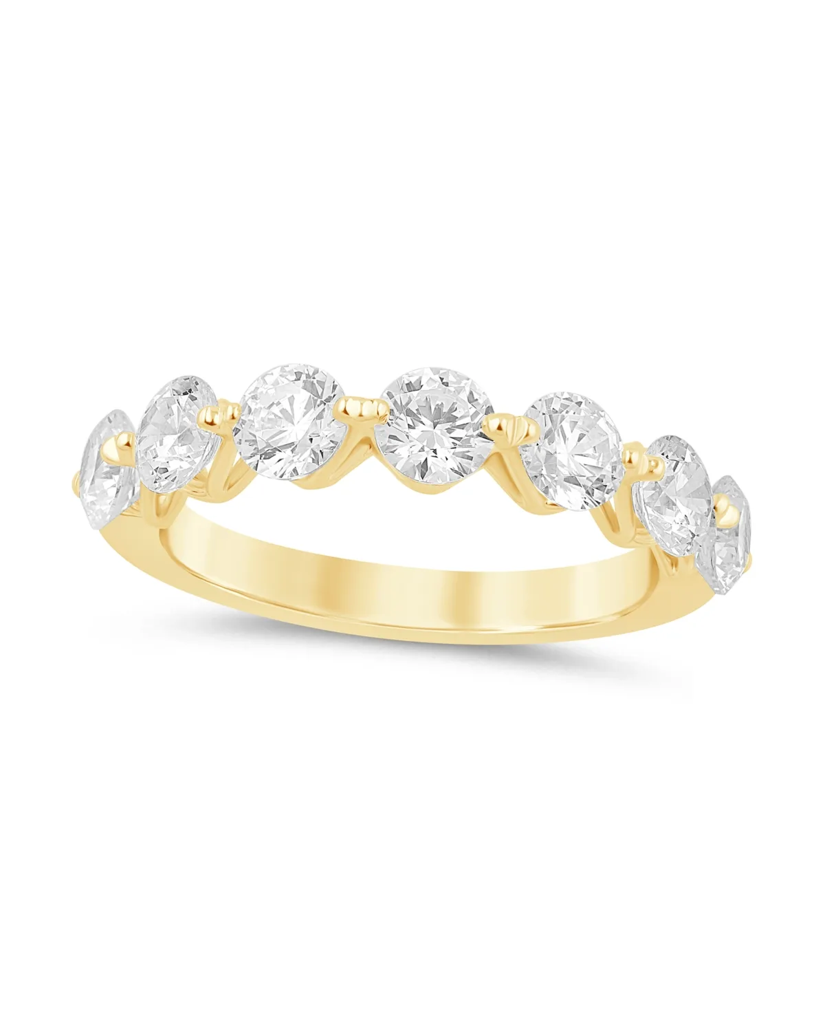 Certified Lab-Grown Diamond Prong Set Band (2 ct. t.w.) in 14k Yellow Gold by Macy's
