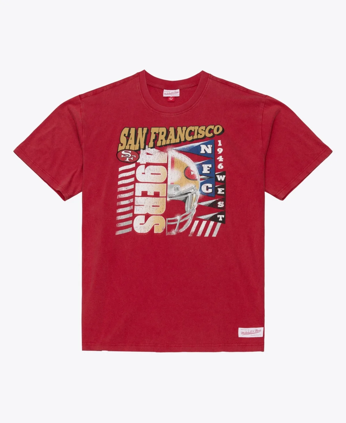 San Francisco 49ers Core Essentials Street Graphic T-Shirt by Mitchell & Ness