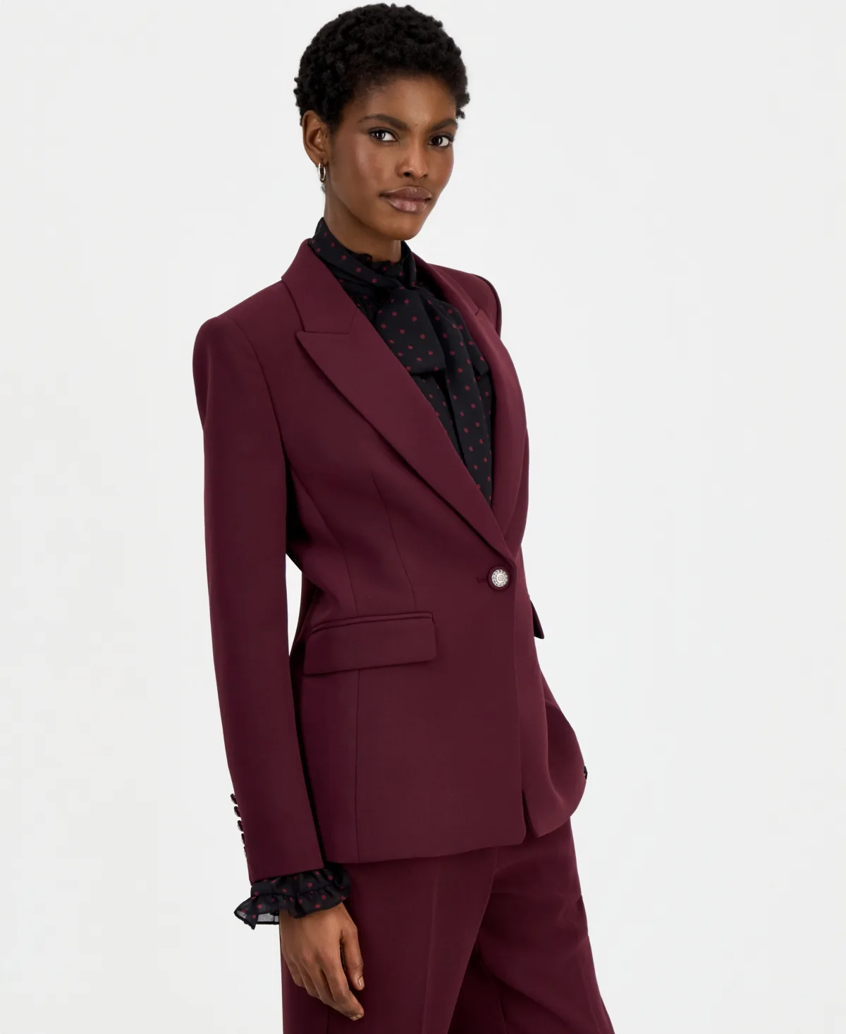 Rue Shoulder Pad Single Button Blazer by Kobi Halperin