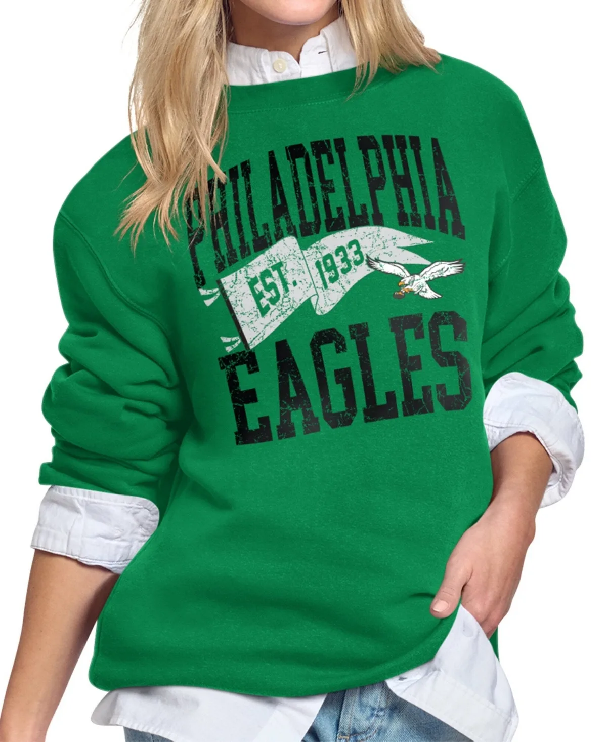 Philadelphia Eagles Pennant Fleece Sweatshirt by Starter