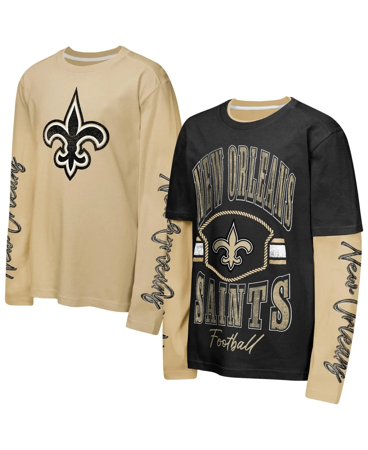 New Orleans Saints Motion T-Shirt Combo Set, 2-Piece by Outerstuff