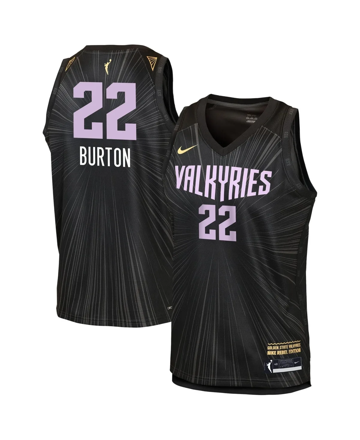 Veronica Burton Golden State Valkyries Victory Rebel Edition Jersey by Nike