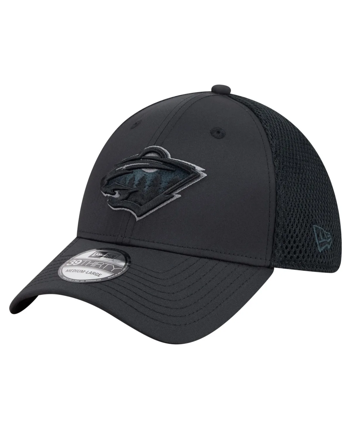 Minnesota Wild Blackout 39THIRTY Stretch Hat by New Era