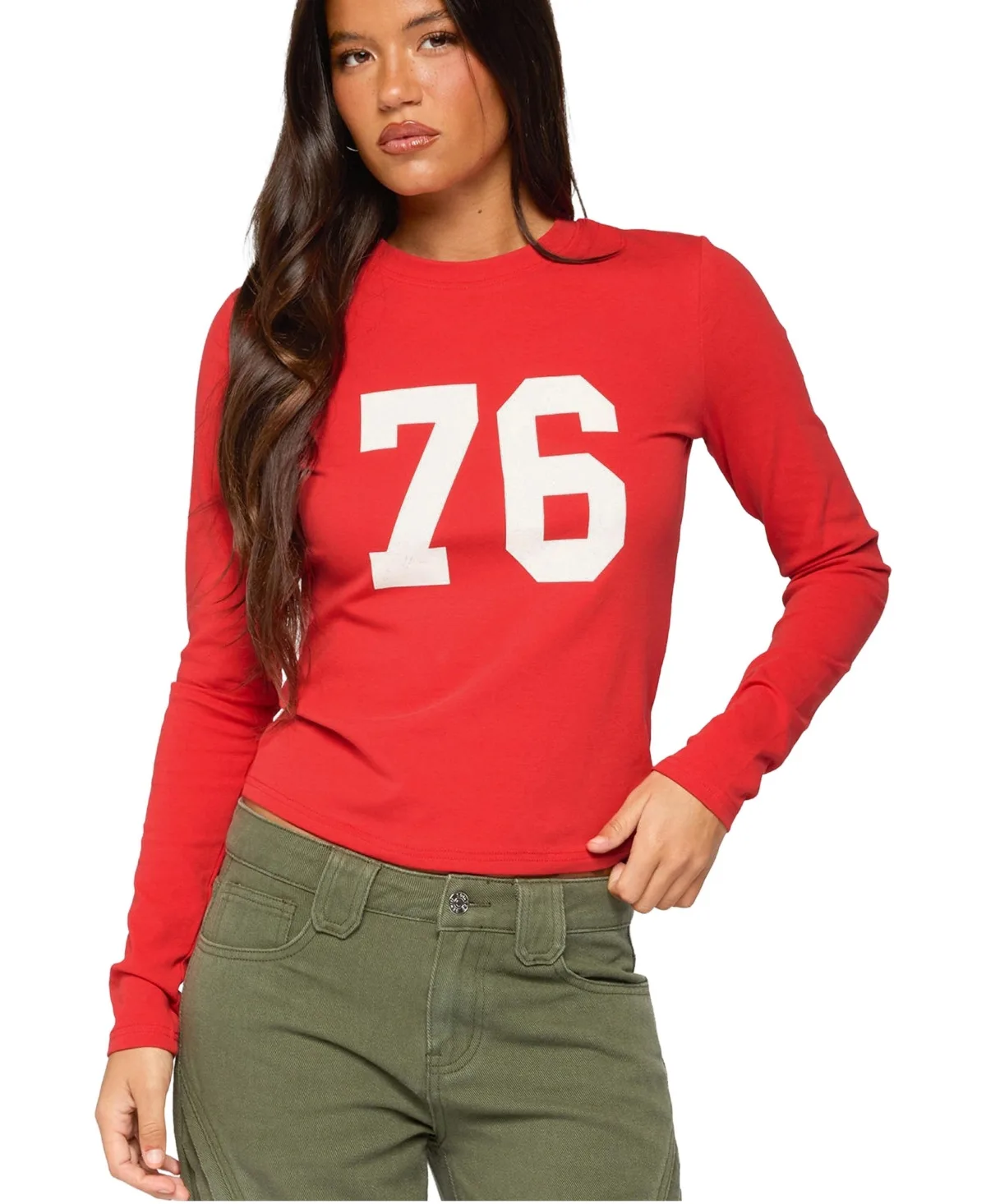 76 Long Sleeve T Shirt by Edikted