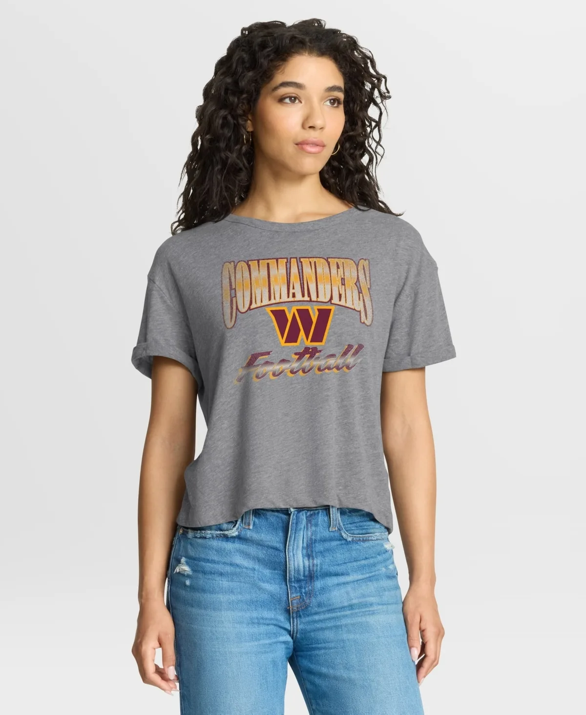 Washington Commanders Overplayed Tribute Tri-Blend Boxy T-Shirt by Fanatics