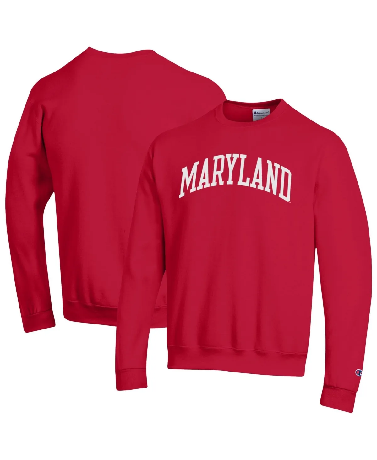 Maryland Terrapins Basic Arch Fleece Pullover Sweatshirt by Champion