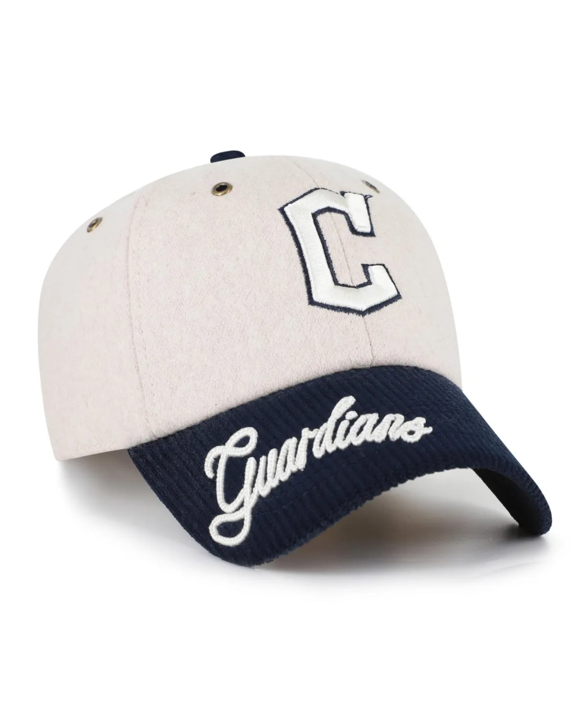 Cleveland Guardians Rope Script Clean Up Adjustable Hat by 47 Brand