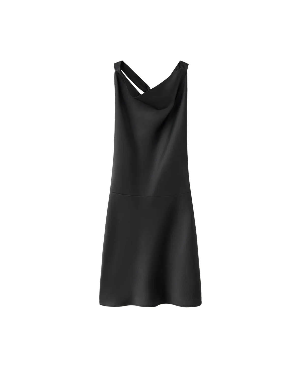 Halter Mini Satin Dress by Mango