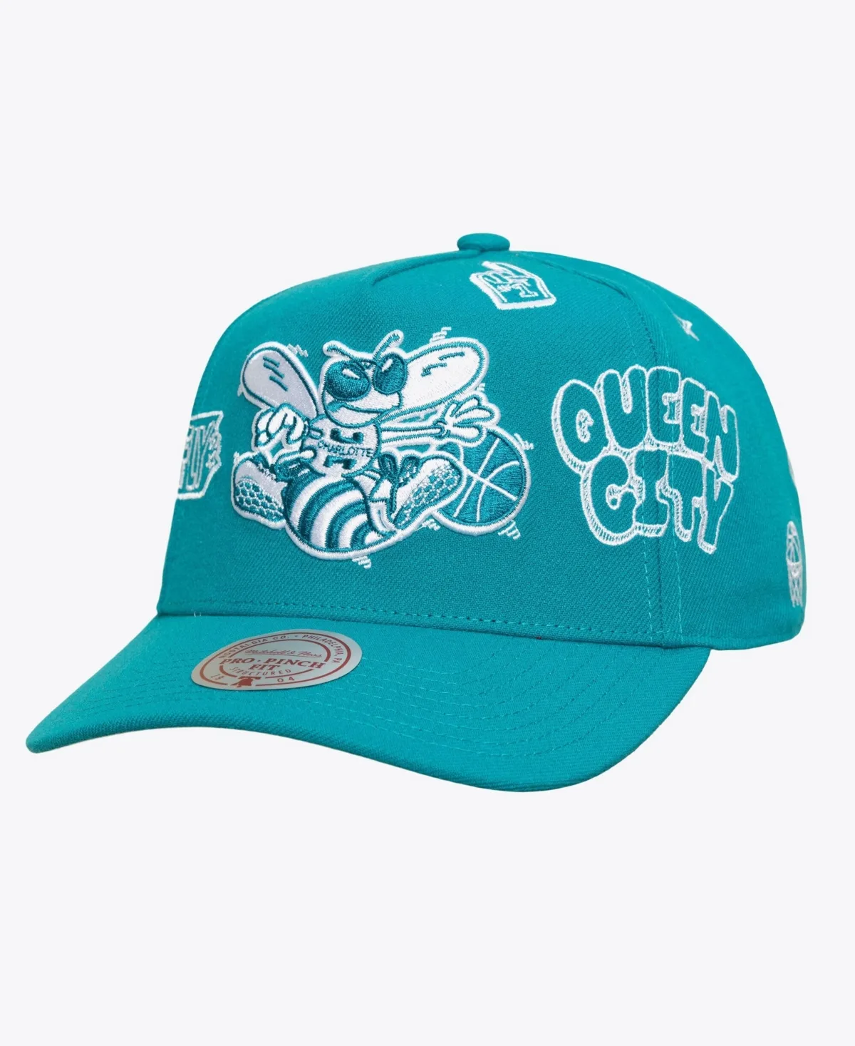 Charlotte Hornets Downtown Doodle Pro Snapback Hat by Mitchell & Ness
