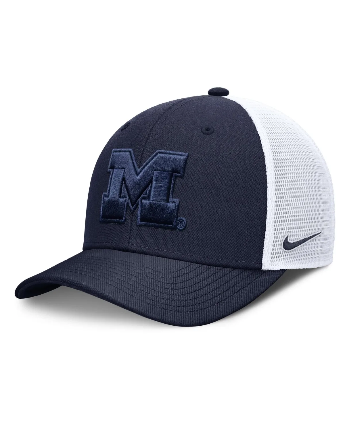 Michigan Wolverines Tonal Dri-Fit Rise Trucker Adjustable Hat by Nike