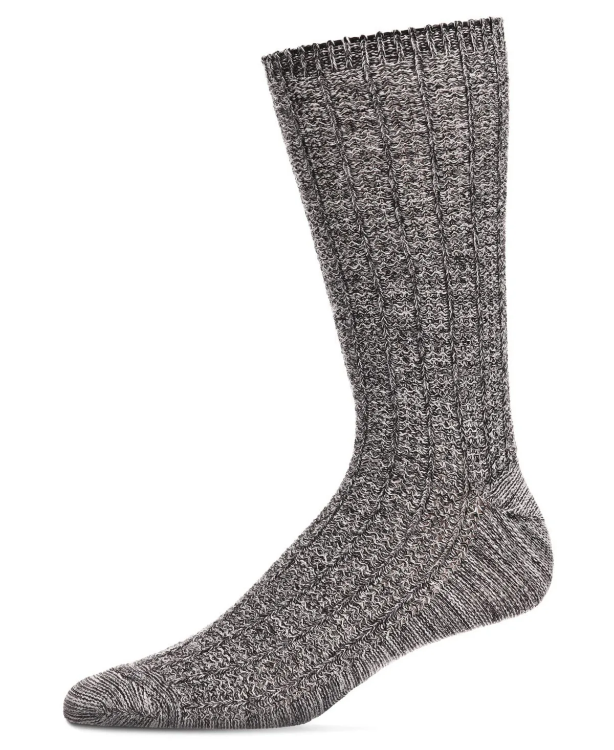 Twisted-Texture Marled Ribbed Boot Socks by Memoi
