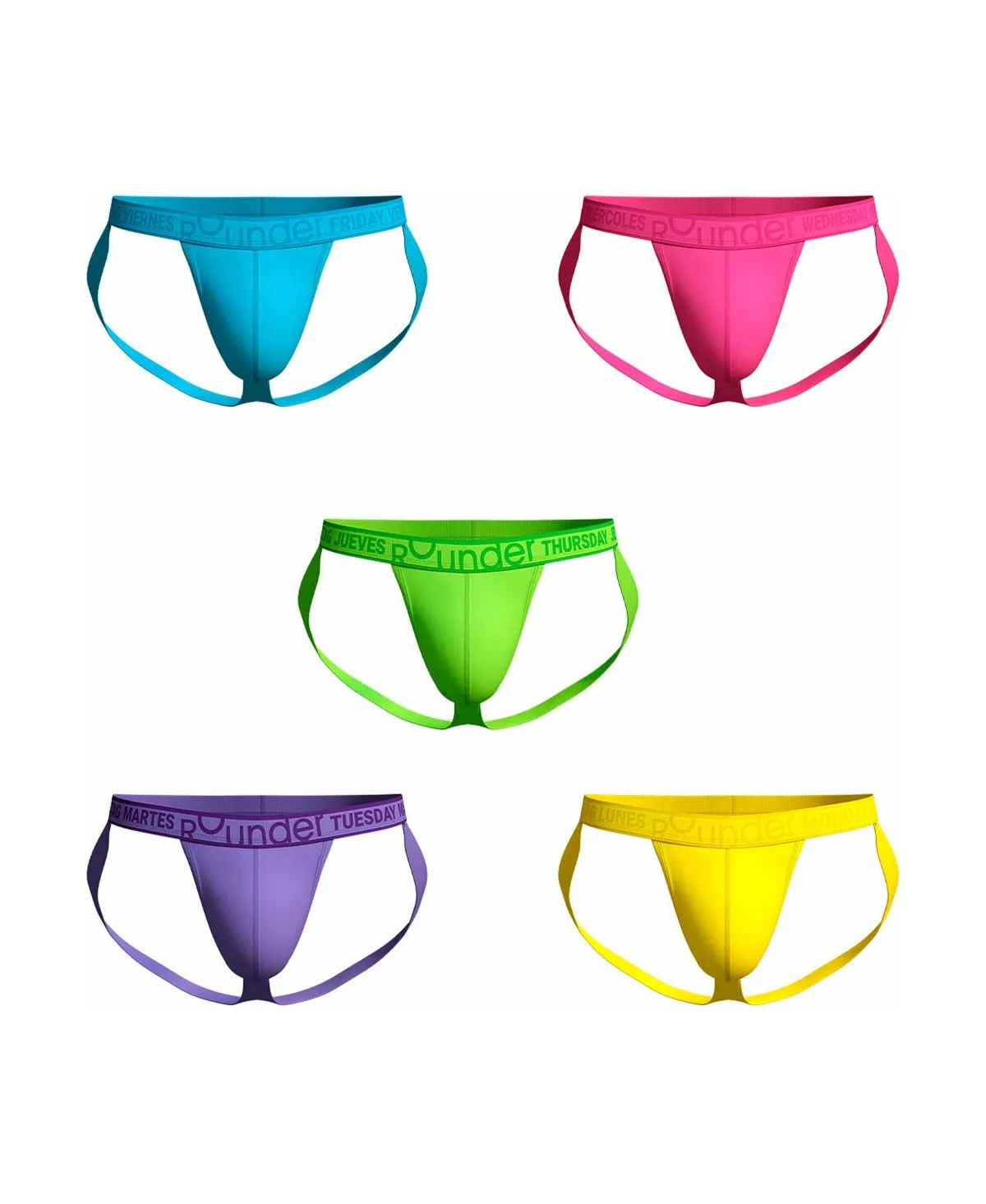 Lift Tech Push-Up Jockstrap, 5-Pack by Rounderbum