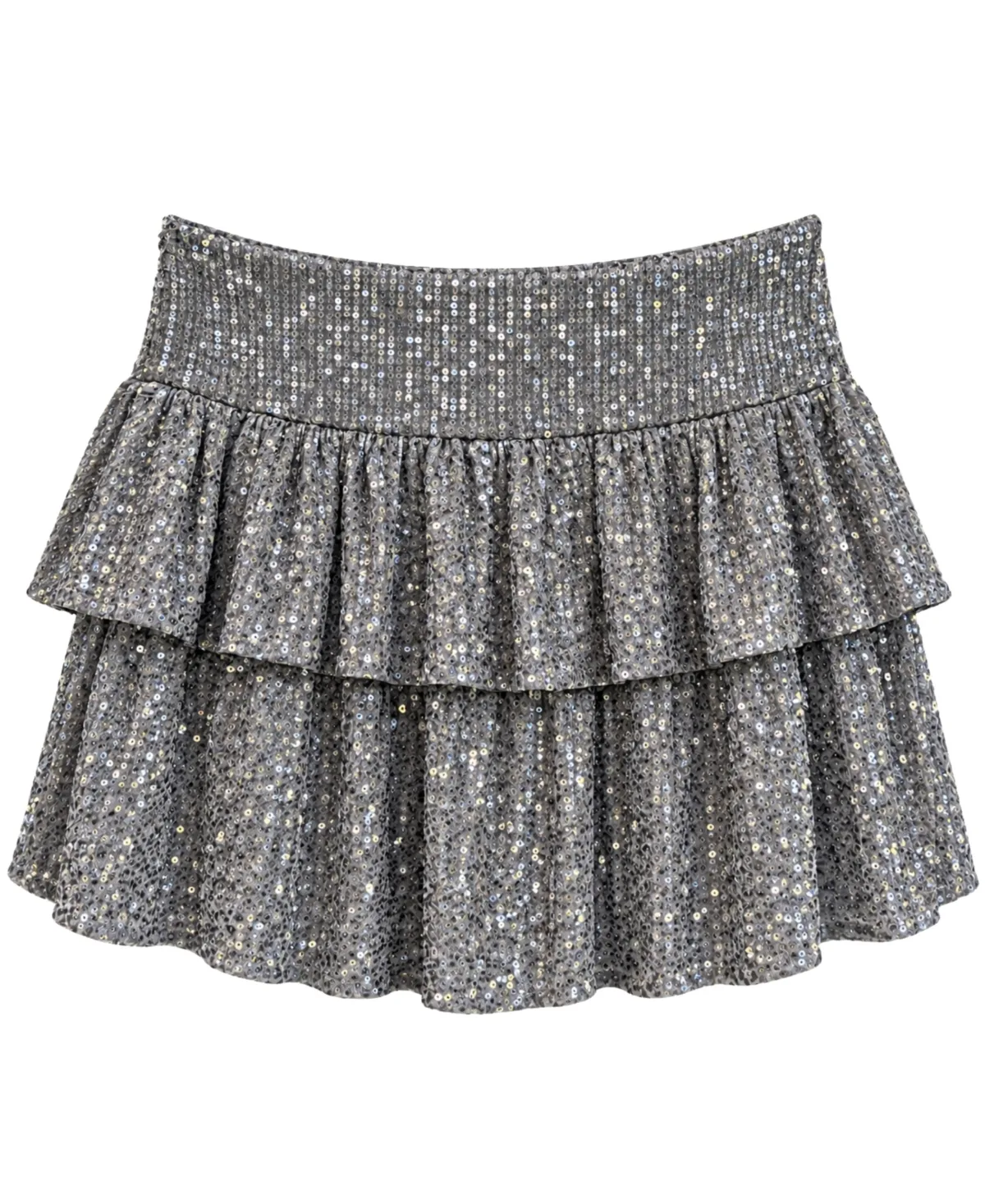 Sequin-Tiered Skirt by With Jules