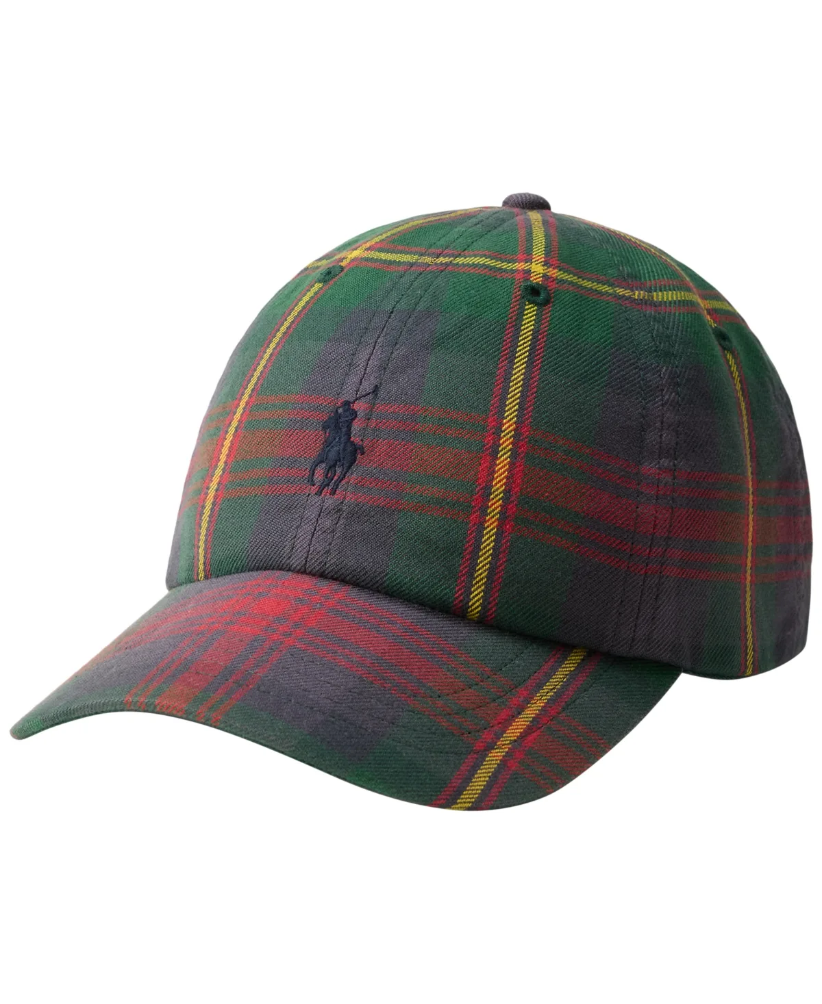 Plaid Adjustable Baseball Cap by Polo Ralph Lauren