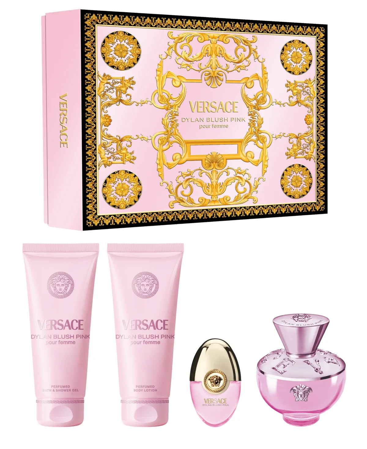 4-Piece Dylan Blush Pink Pour Femme Fragrance Gift Set by Versace