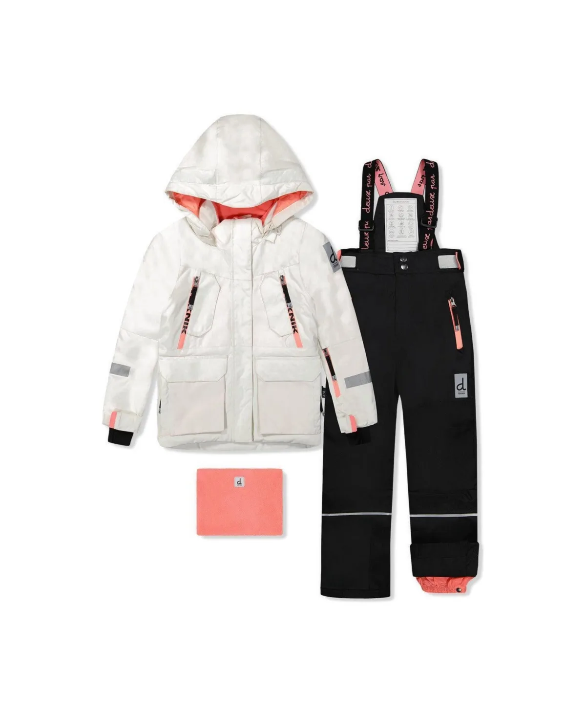 Teknik Hooded Insulated Jacket and Pants, 2-Piece Set by Deux Par Deux