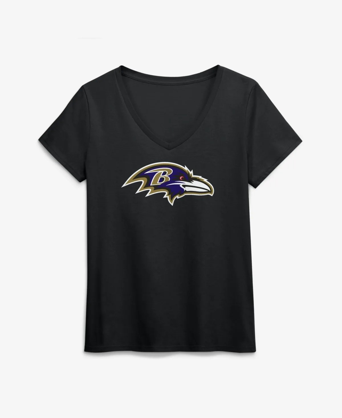 Baltimore Ravens Primary Logo V-Neck Short-Sleeve T-Shirt by Logo Athletic