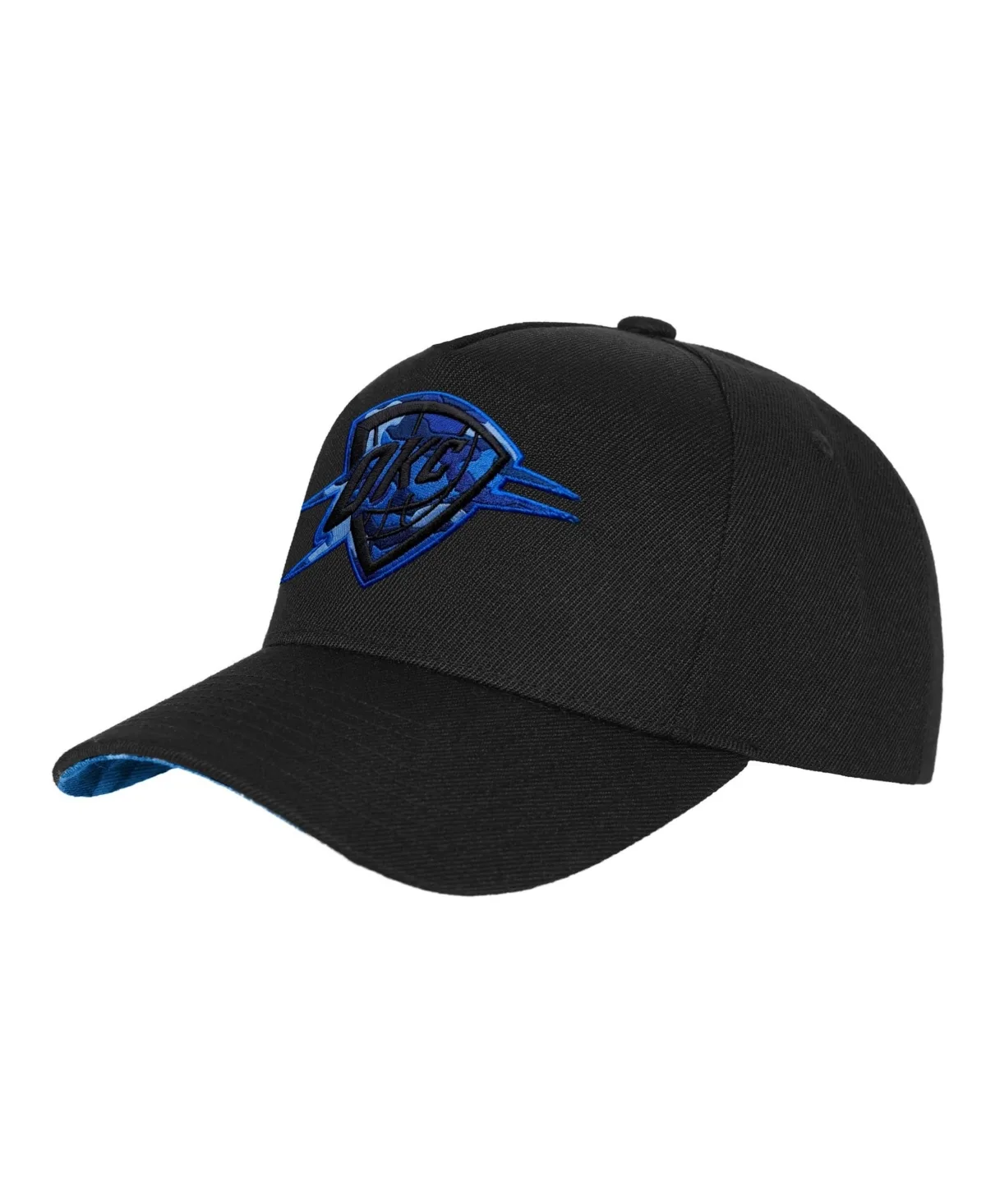 Oklahoma City Thunder 404 Club Camo Pro Pinch Snapback Hat by Mitchell & Ness