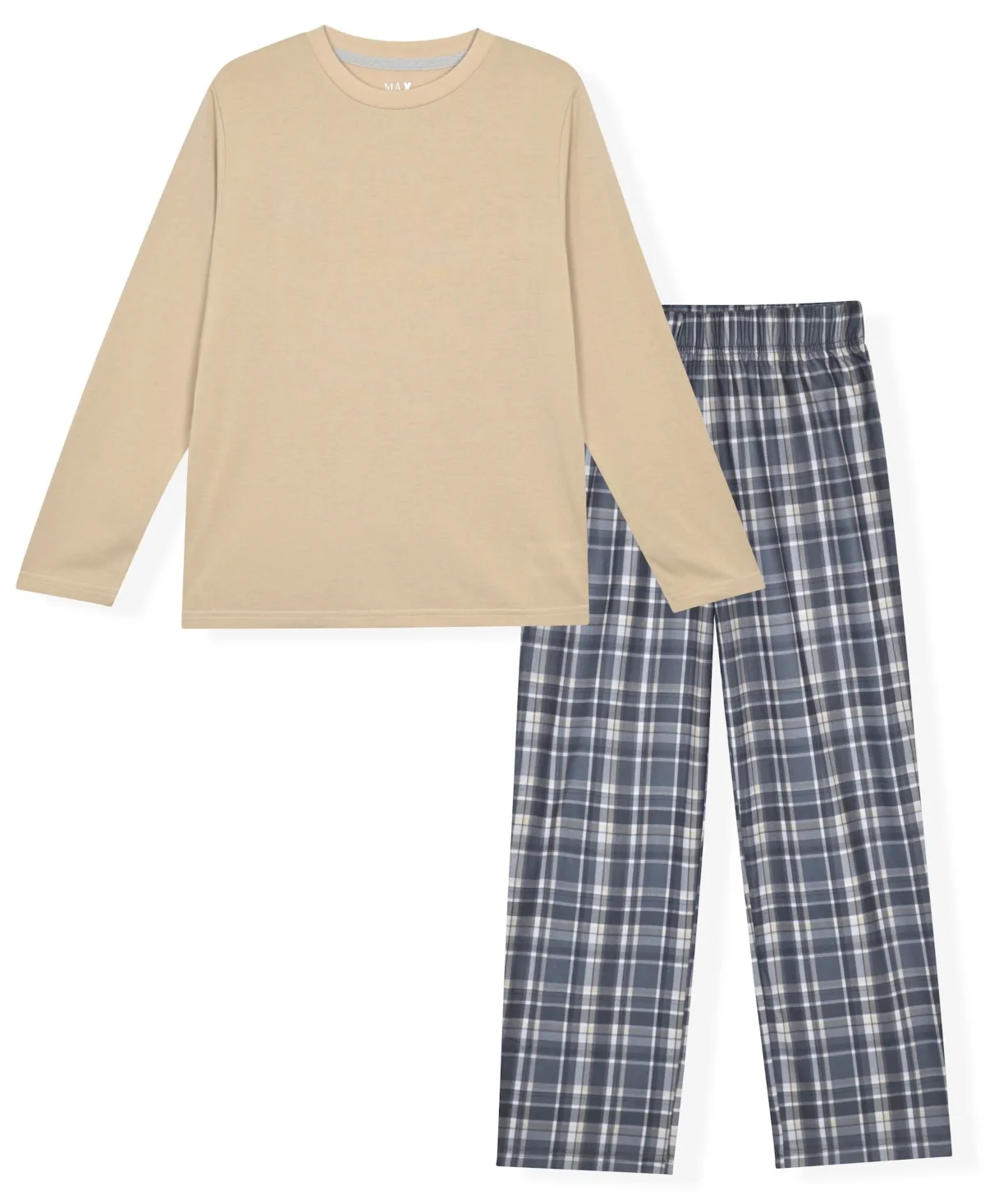 Long-Sleeve Flannel Flame-Resistant Pajama, 2-Piece Set by Max & Olivia