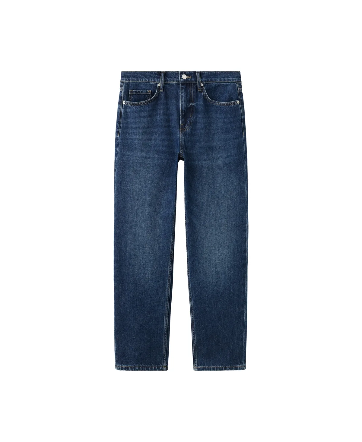 Blanca Mid-Rise Straight-Leg Jeans by Mango