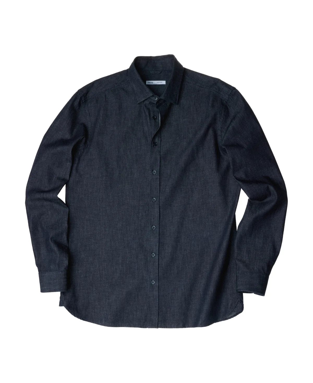 Camisa Larks Long-Sleeve Spread-Collar Dress Shirt by Mango