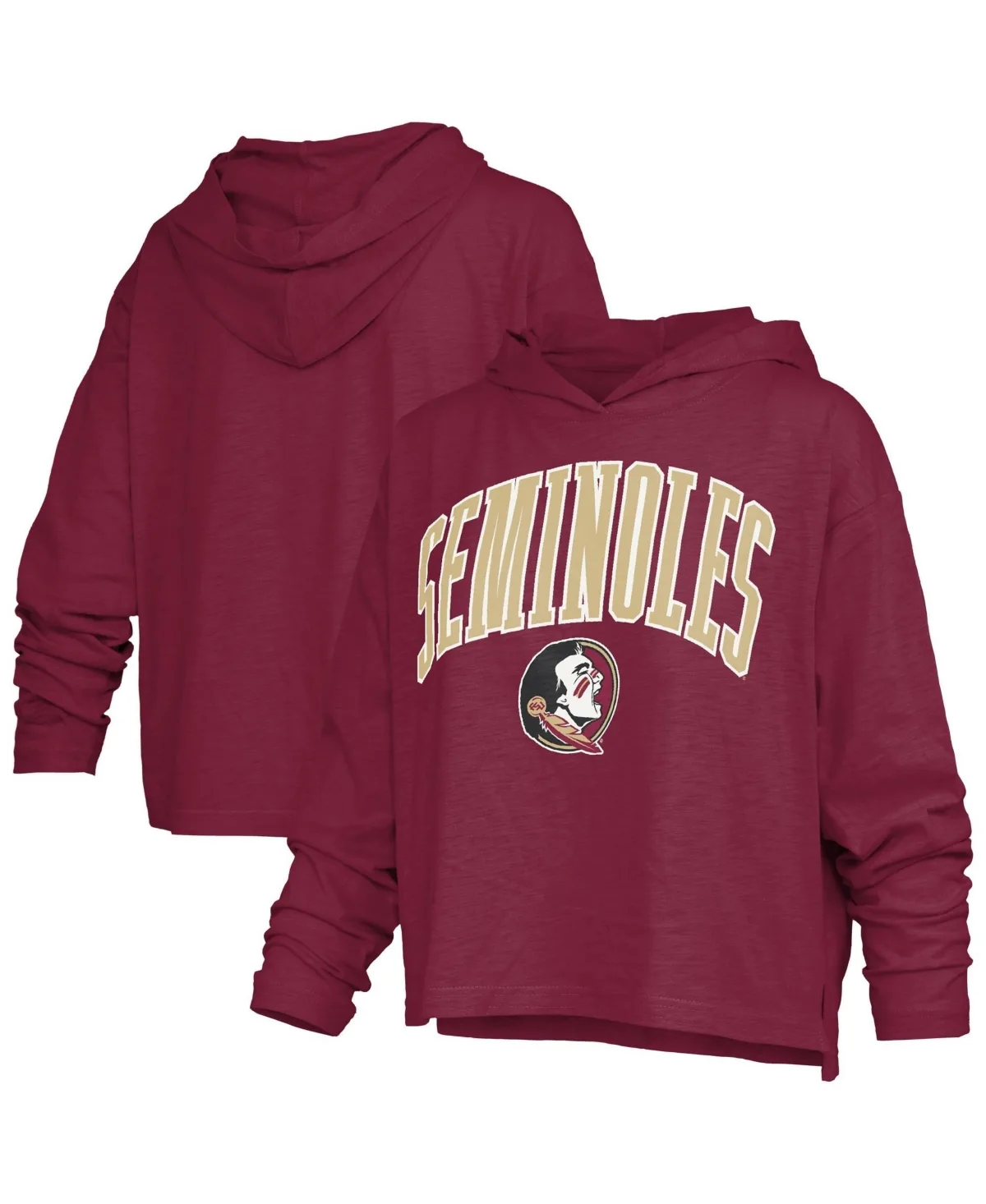 Florida State Seminoles Nelson Arch Over Logo Long-Sleeve Hooded Slub T-Shirt