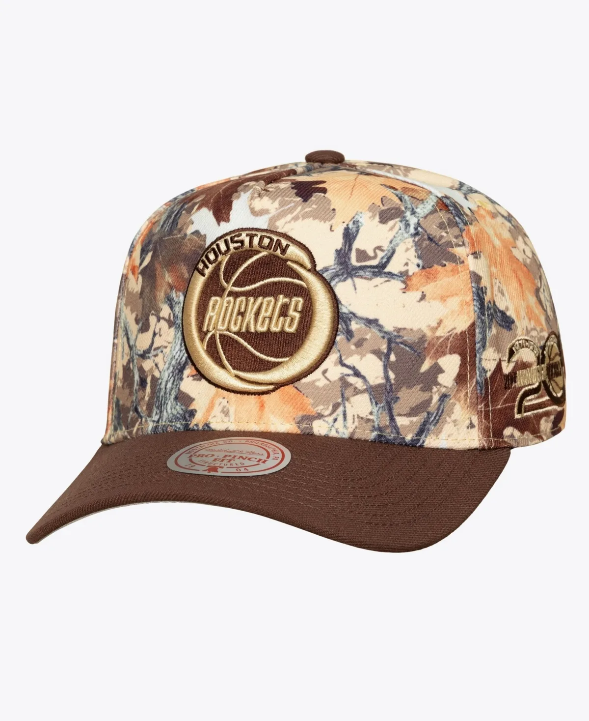 Houston Rockets Leaf Camo Pro Adjustable Hat by Mitchell & Ness