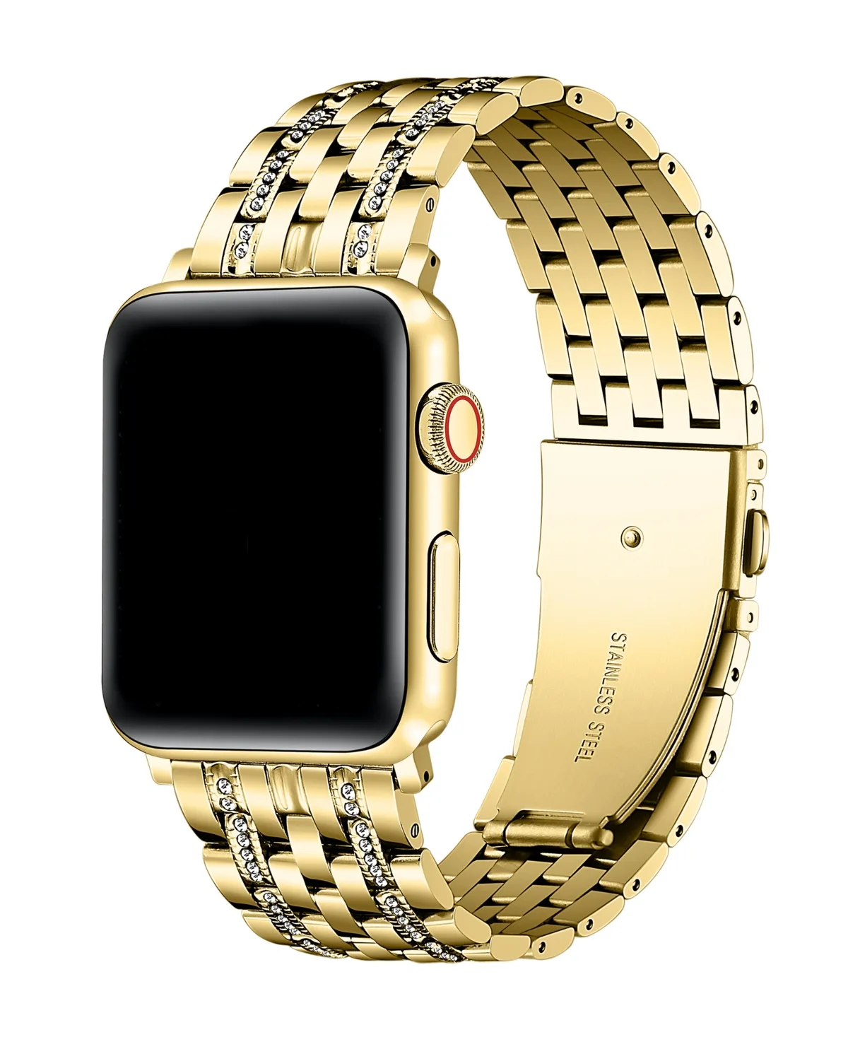 Remy Rhinestone and Stainless Steel Band for Apple Watch by Posh Tech