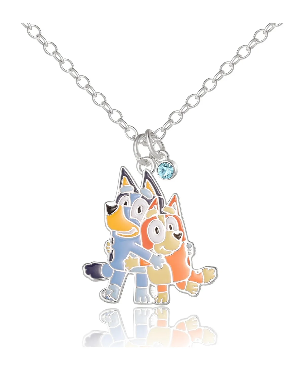 Bluey and Bingo Hugging Pendant Necklace Official License, 16+2" by Bluey
