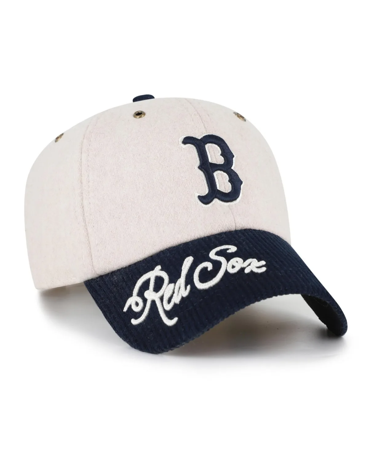 Boston Red Sox Rope Script Clean Up Adjustable Hat by 47 Brand