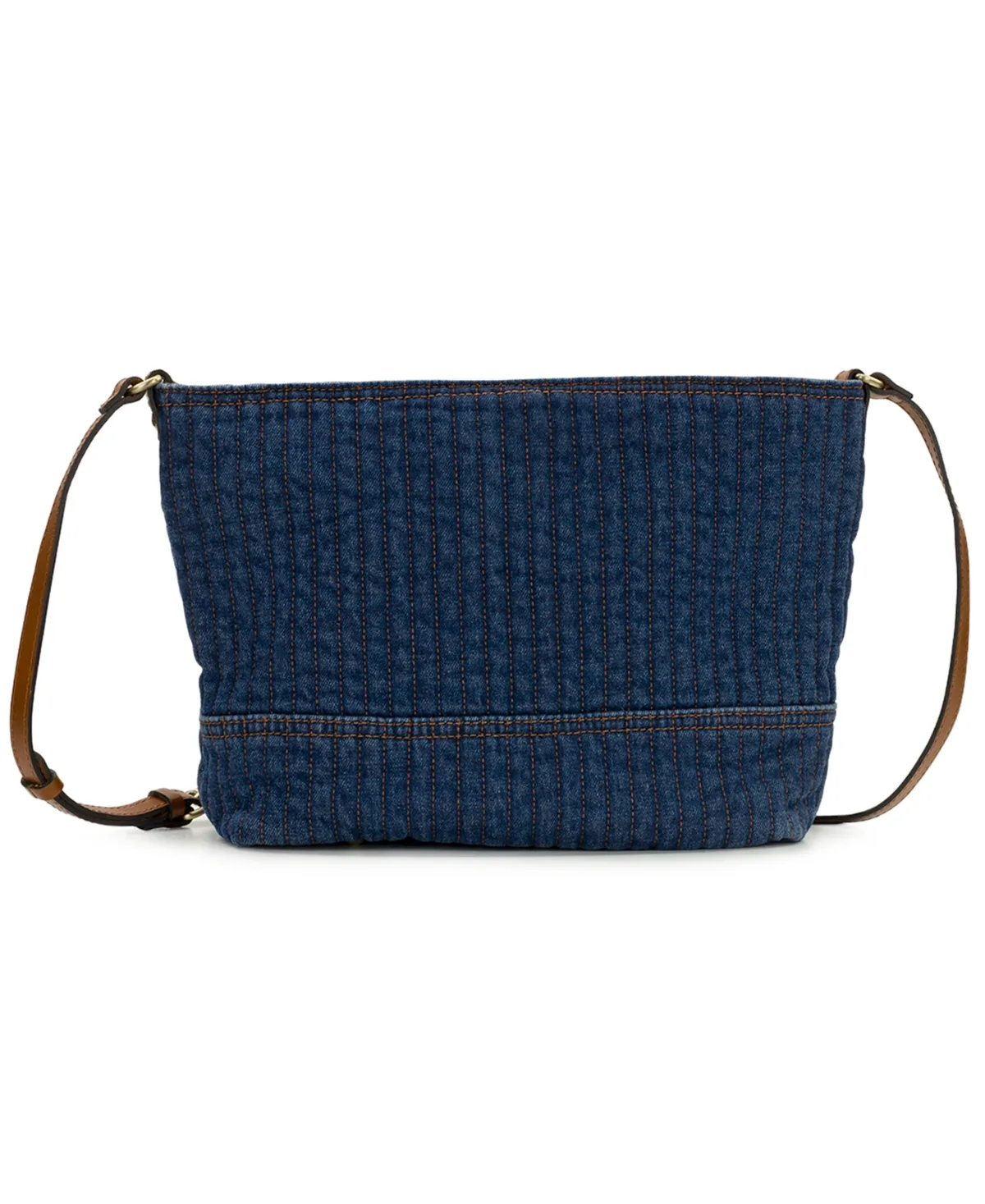 Thora Quilted Denim Small Crossbody Handbag by Patricia Nash