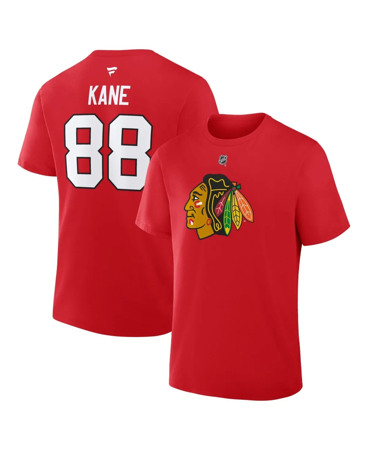 Patrick Kane Chicago Blackhawks Authentic Stack Name & Number T-Shirt by Fanatics