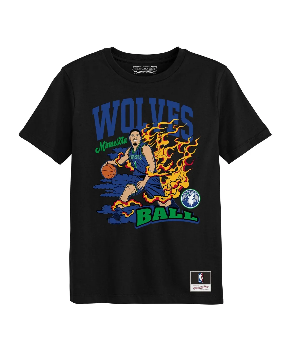 LaMelo Ball Minnesota Timberwolves Fired Up T-Shirt by Mitchell & Ness