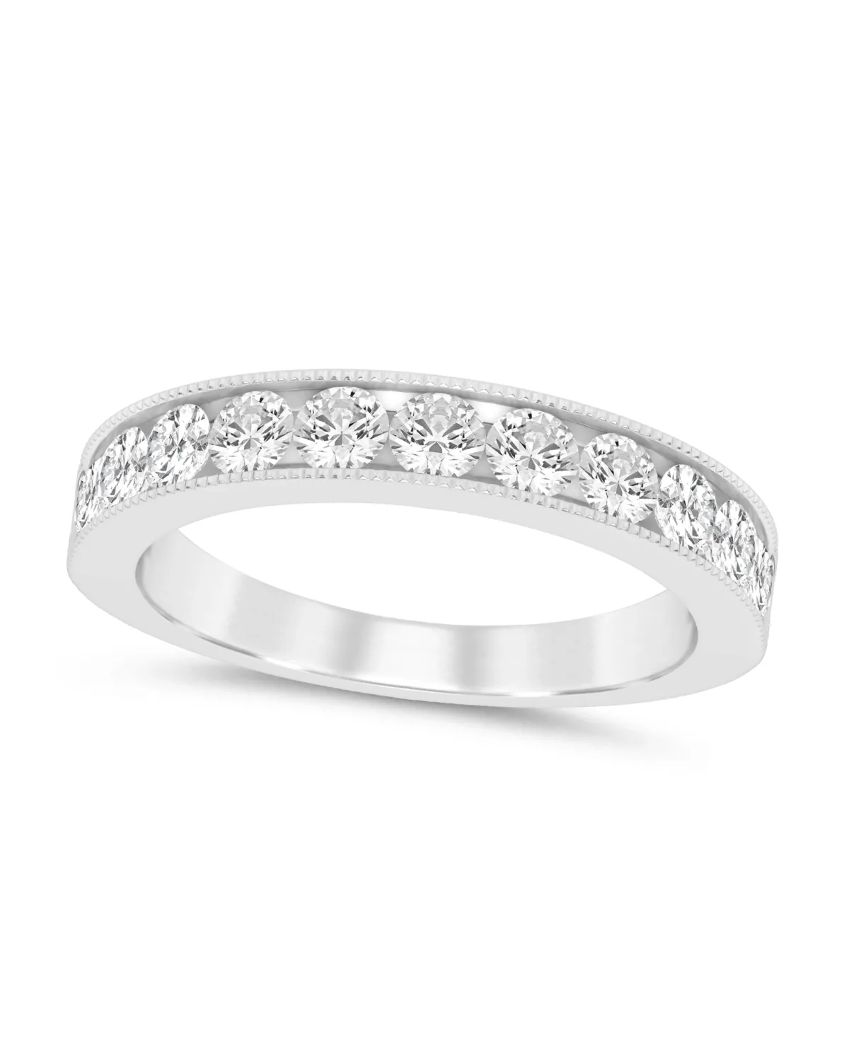 Lab-Grown Diamond Channel Set Ring (1 ct. t.w.) in 14k White Gold by Macy's