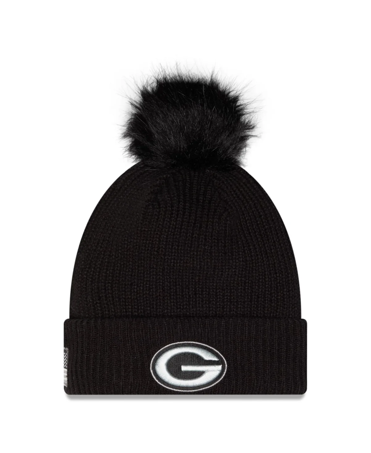 Green Bay Packers 2026 Salute to Service Cuffed Knit with Pom Hat by New Era