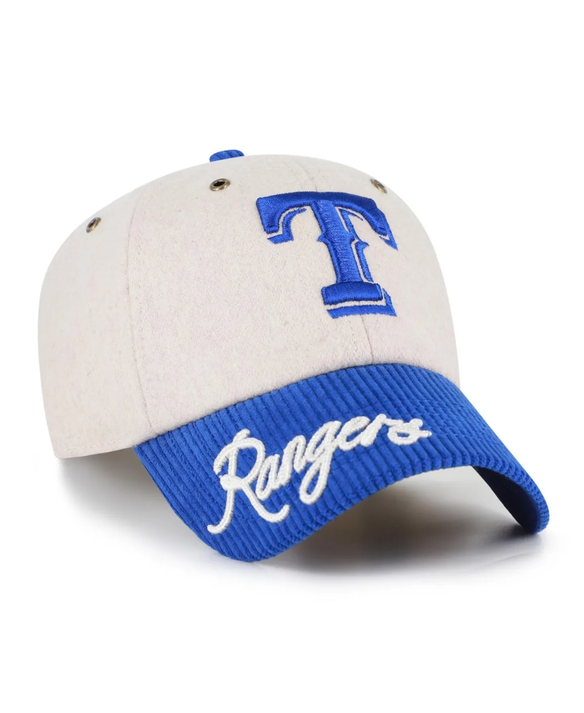 Texas Rangers Rope Script Clean Up Adjustable Hat by 47 Brand