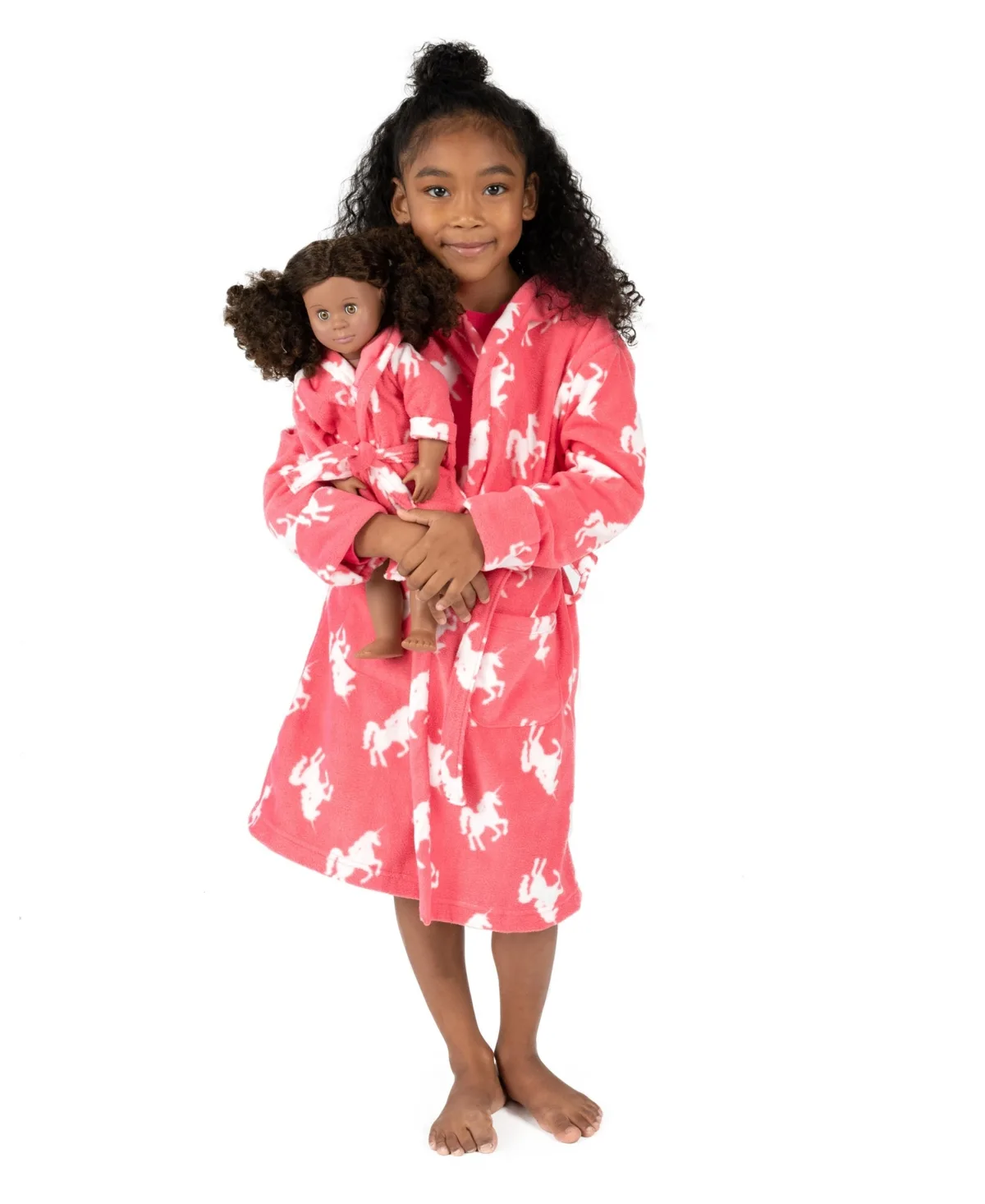 Matching Doll Fleece Hooded Robe by Leveret