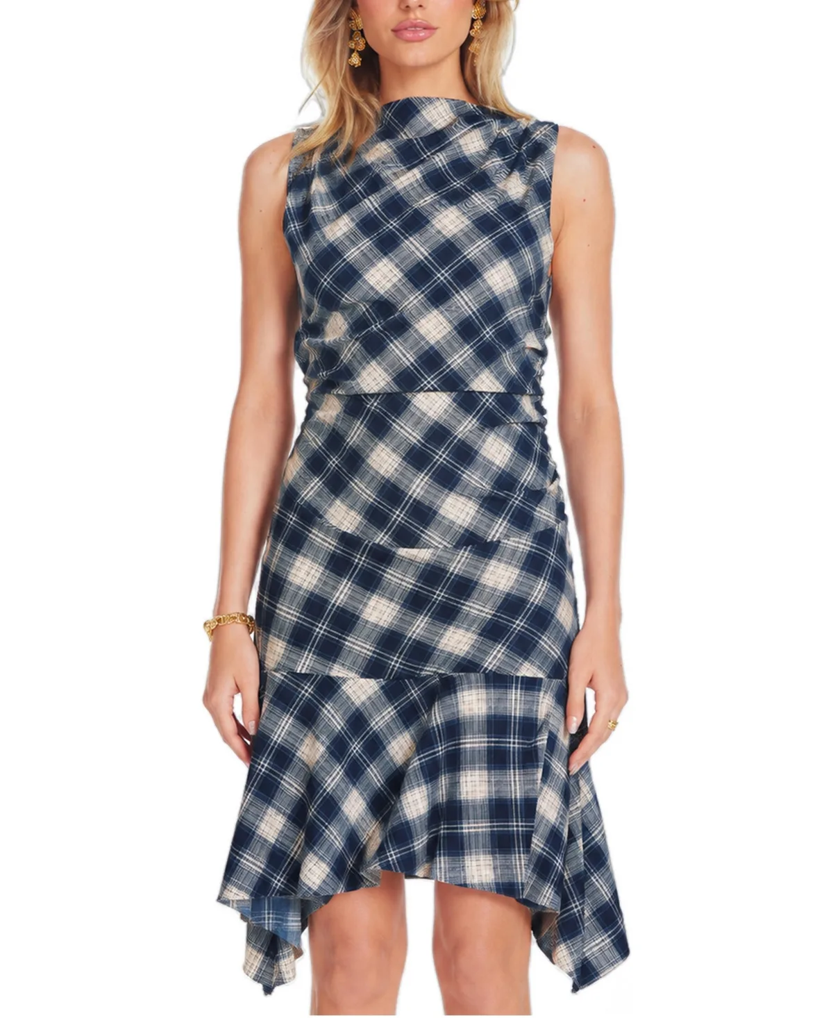 Bishop + Young Oxford Asymmetrical Sleeveless Midi Dress by Bishop  Young